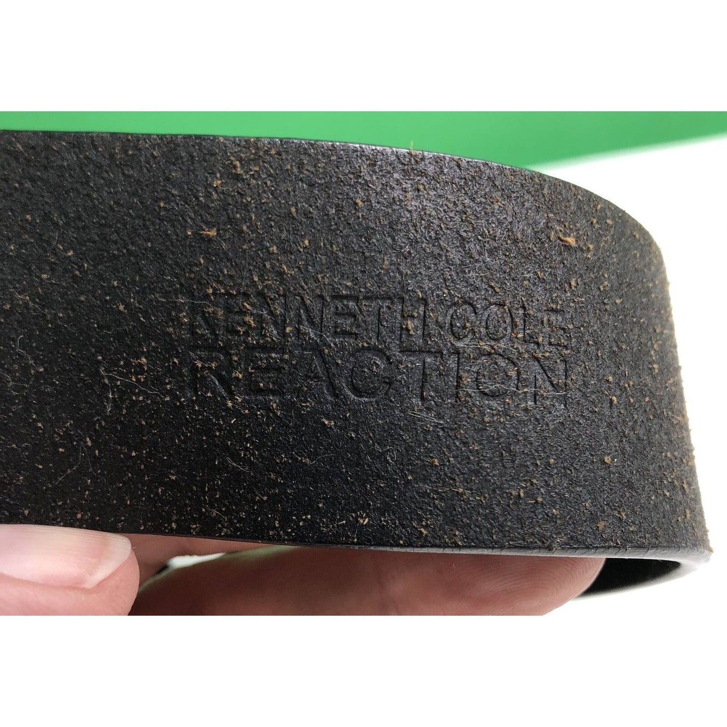 Kenneth Cole Reaction Full Grain Leather Belt With Buckle 41 Inches Long