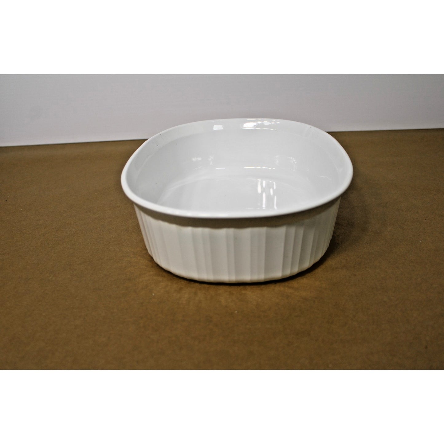 Corning French White 2.5 Quart Oval Covered Casserole No Lid, 11" x 8.5" x 3"