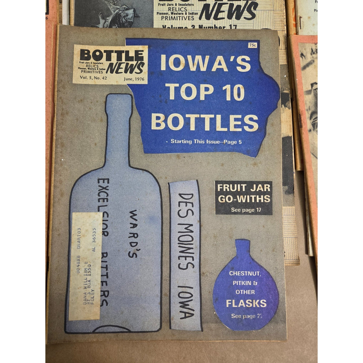 Vintage Bottle News Relics & Primitives Magazine Lot 1974-1976 Bulk Run of 20