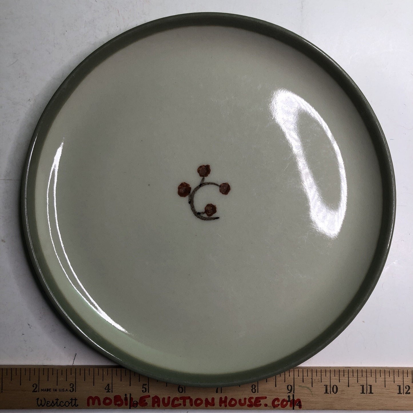 Winfield Gabriel Pasadena Pottery 10” Dinner Plate Twig & Tweed #227 Handmade