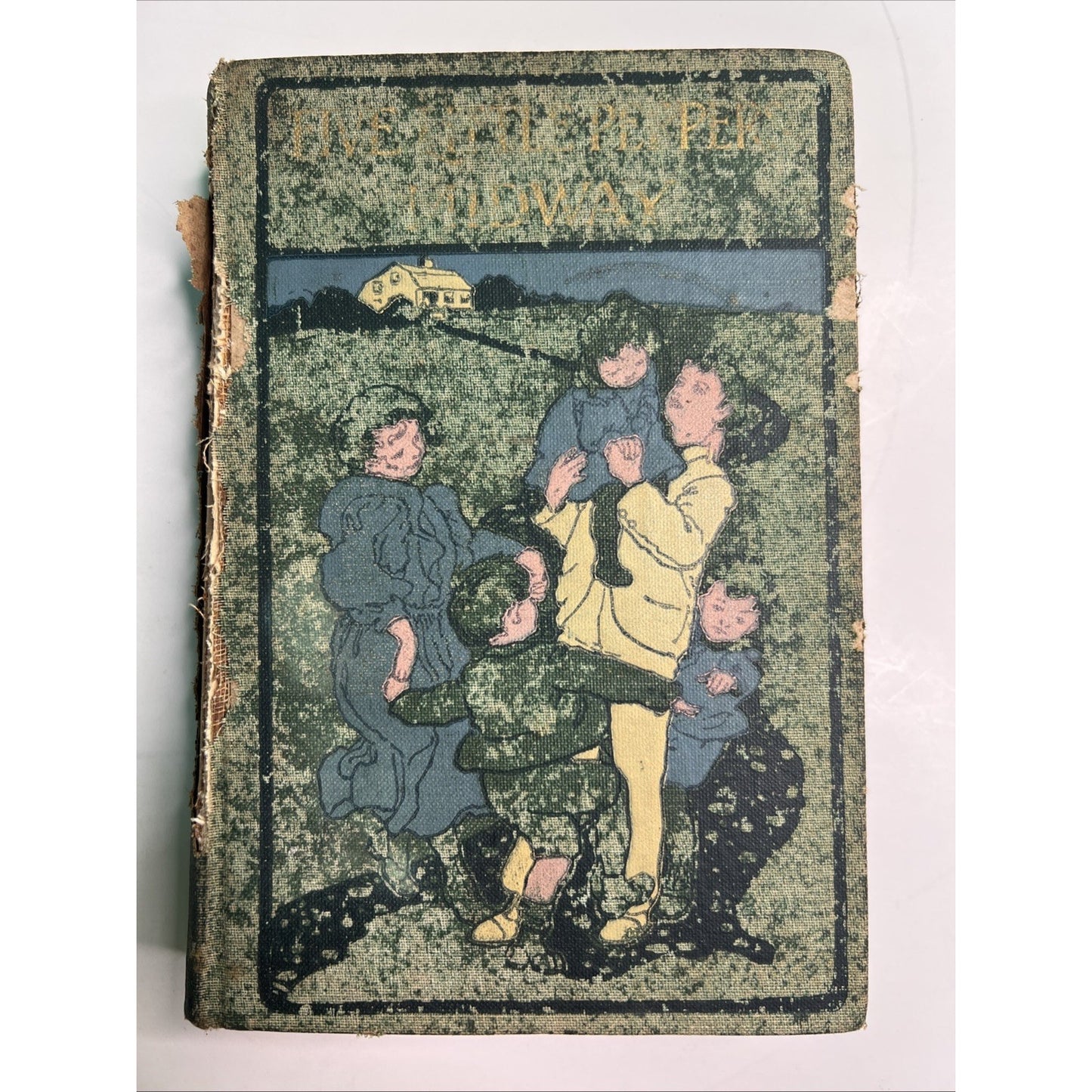 The Five Little Peppers Midway Margaret Sidney 1904 HC Illustrated Damaged