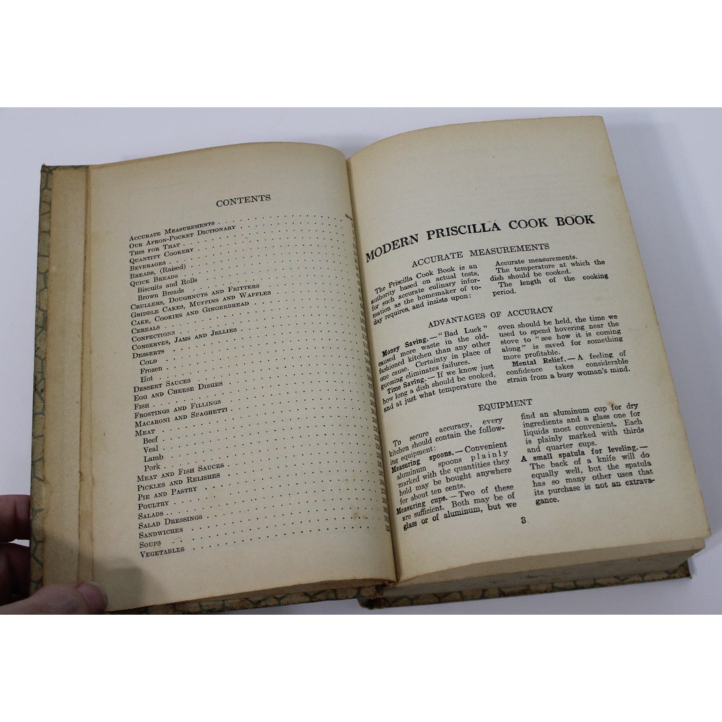 Antique 1924 Modern Priscilla Cookbook Special Subscription Edition HC Recipes