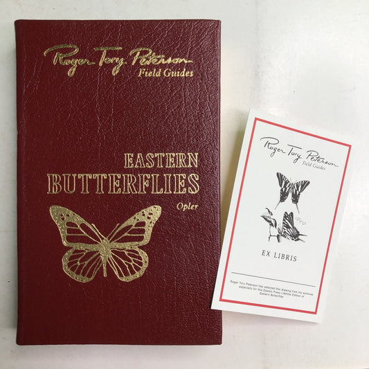 Roger Tory Peterson Field Guides: EASTERN BUTTERFLIES HC Leather Bound Bookplate
