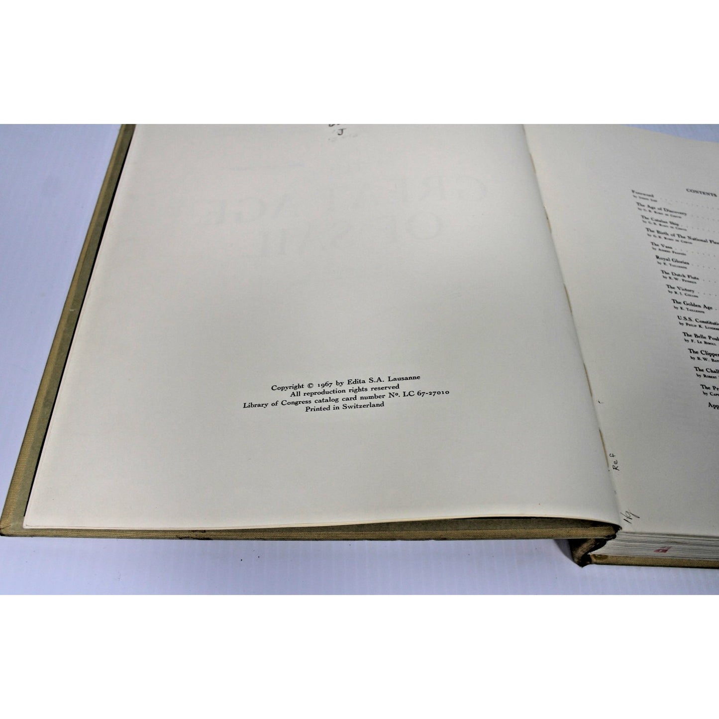 The Great Age of Sail- 1967 Large Coffee Table Book, Joseph Jobe, B.W Bathe