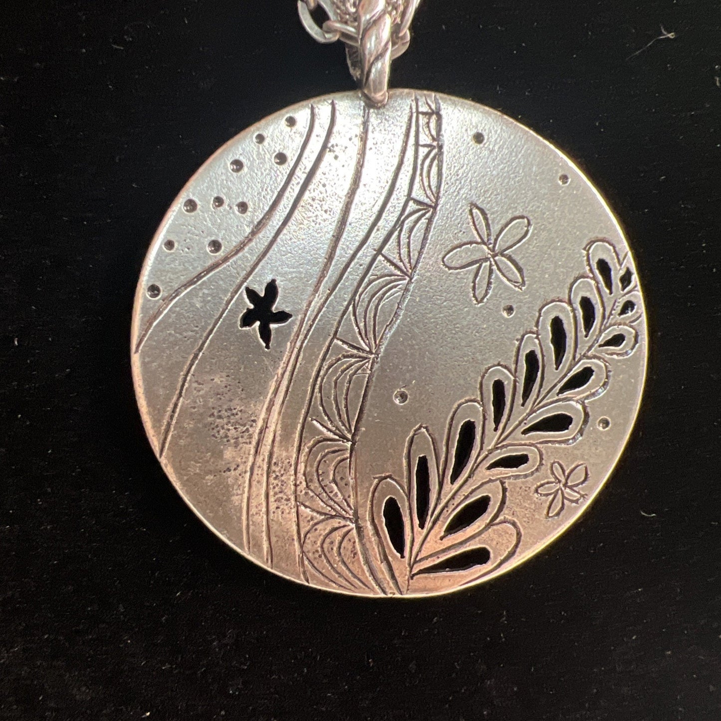 Coldwater Creek Circle Of Life Necklace Statement Piece Multi Strand & Pendant