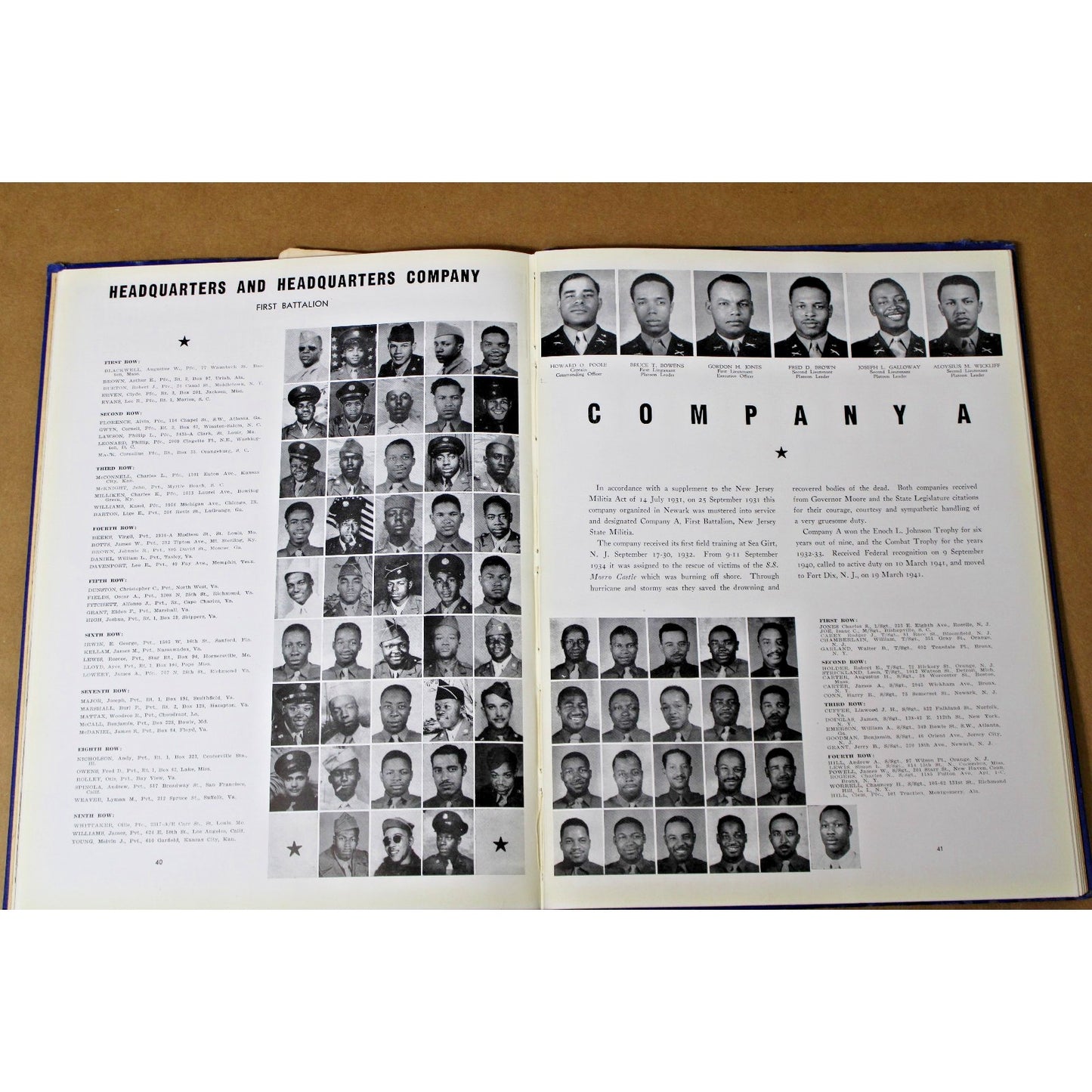 1945 WWII 372nd Infantry Regiment Yearbook US Army Fort Huachua, AZ
