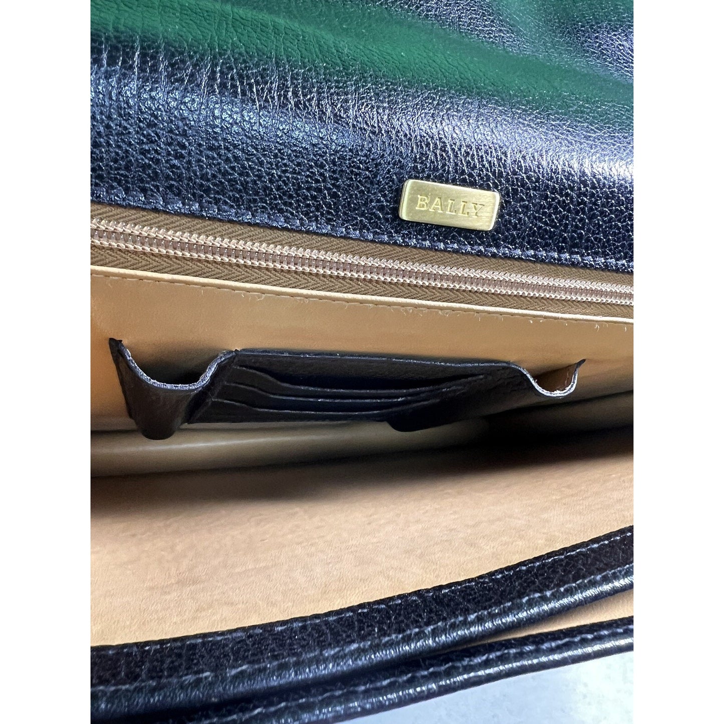 Vintage Leather Bally Briefcase Attaché, Mint Condition Combination Lock