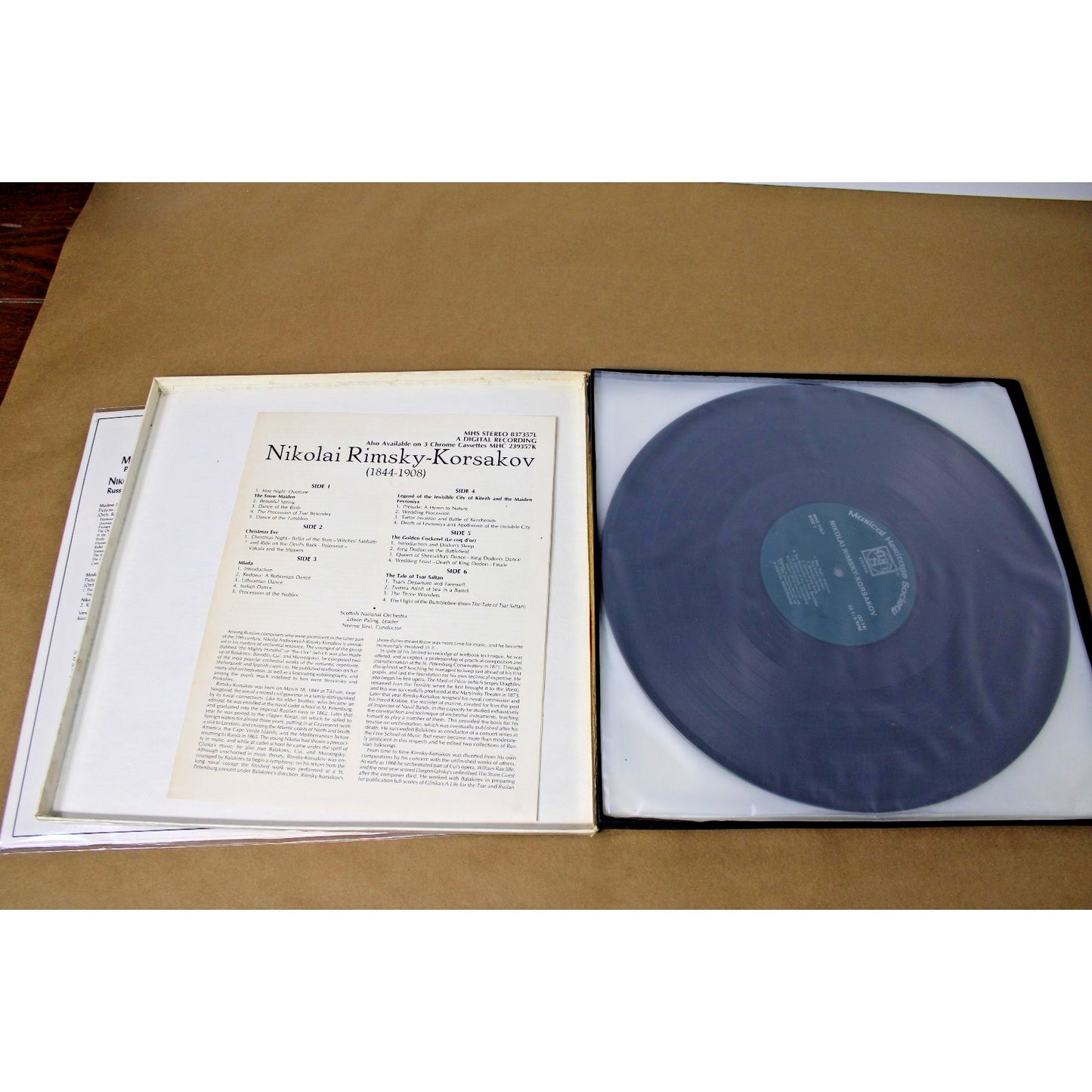 Nikolai Rimsky-Korsakov 2-album, 4 LP lot Musical Heritage Society, Mussorgsky