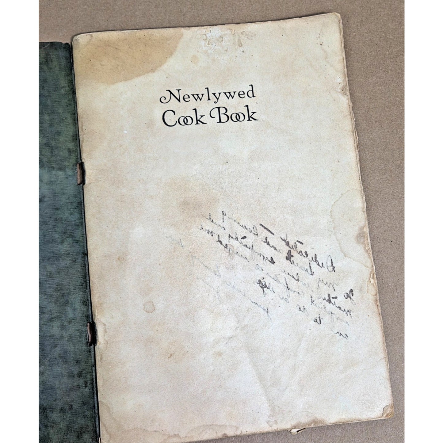 Rare 1922 Dallas Newlywed Cook Book - Publisher Signed Association Copy