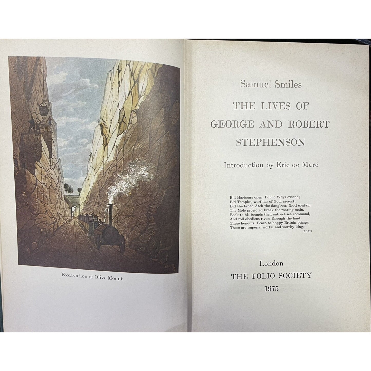 Lives of George & Robert Stephenson by Samuel Smiles 1975 Folio Society Edition