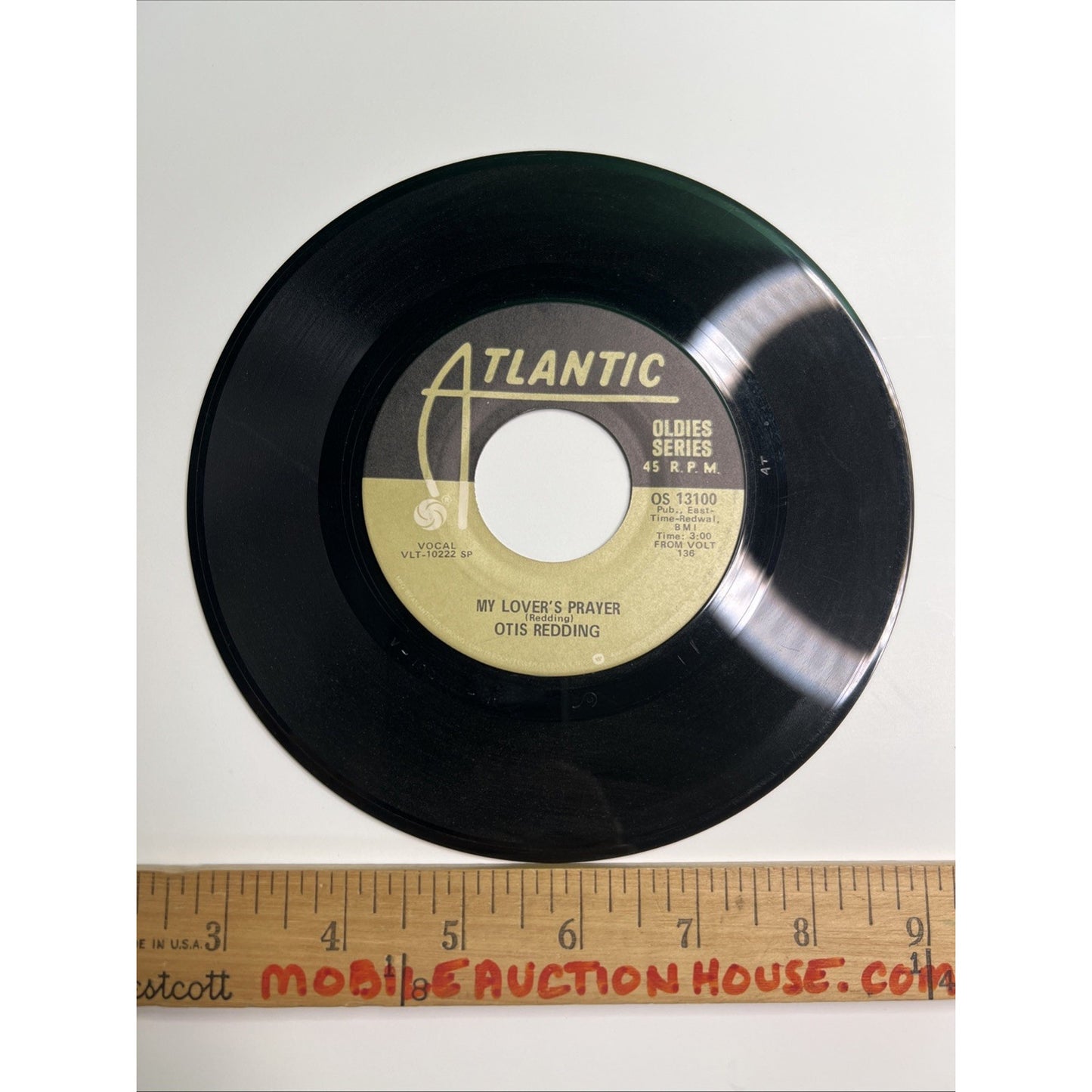 Otis Redding The Dock of the Bay & My Lover's Prayer 45rpm Atlantic Records