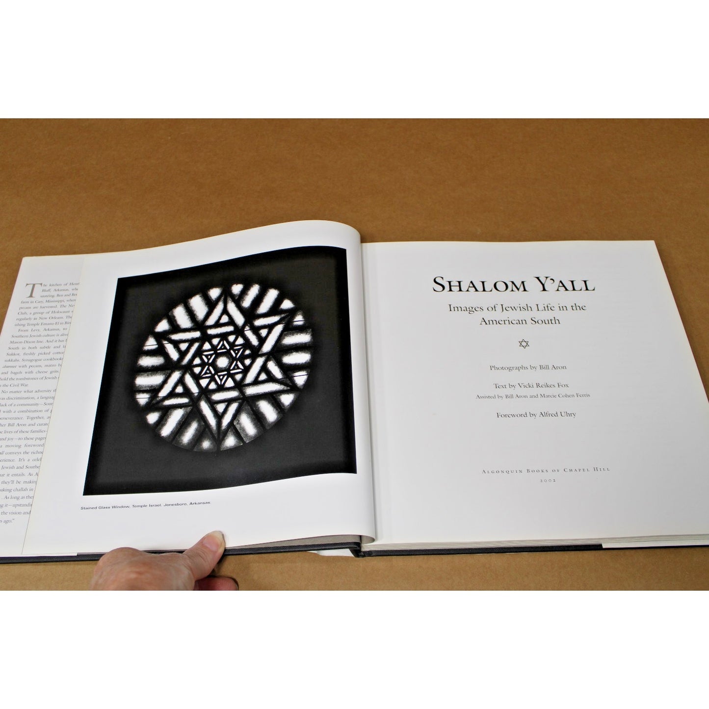 Shalom Y'all Images of Jewish Life in the American South, 1st Edition, Bill Aron