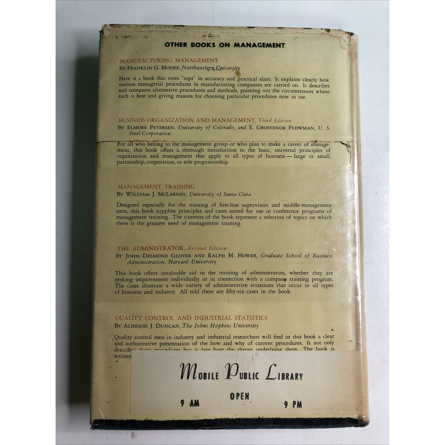 The Writings of the Gilbreths Scientific Management Edited By Spriegel & Myers