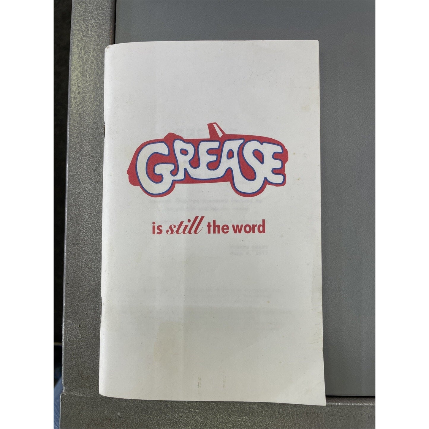Grease Movie Script Reprint Screenplay Film 1979 John Travolta Paramount