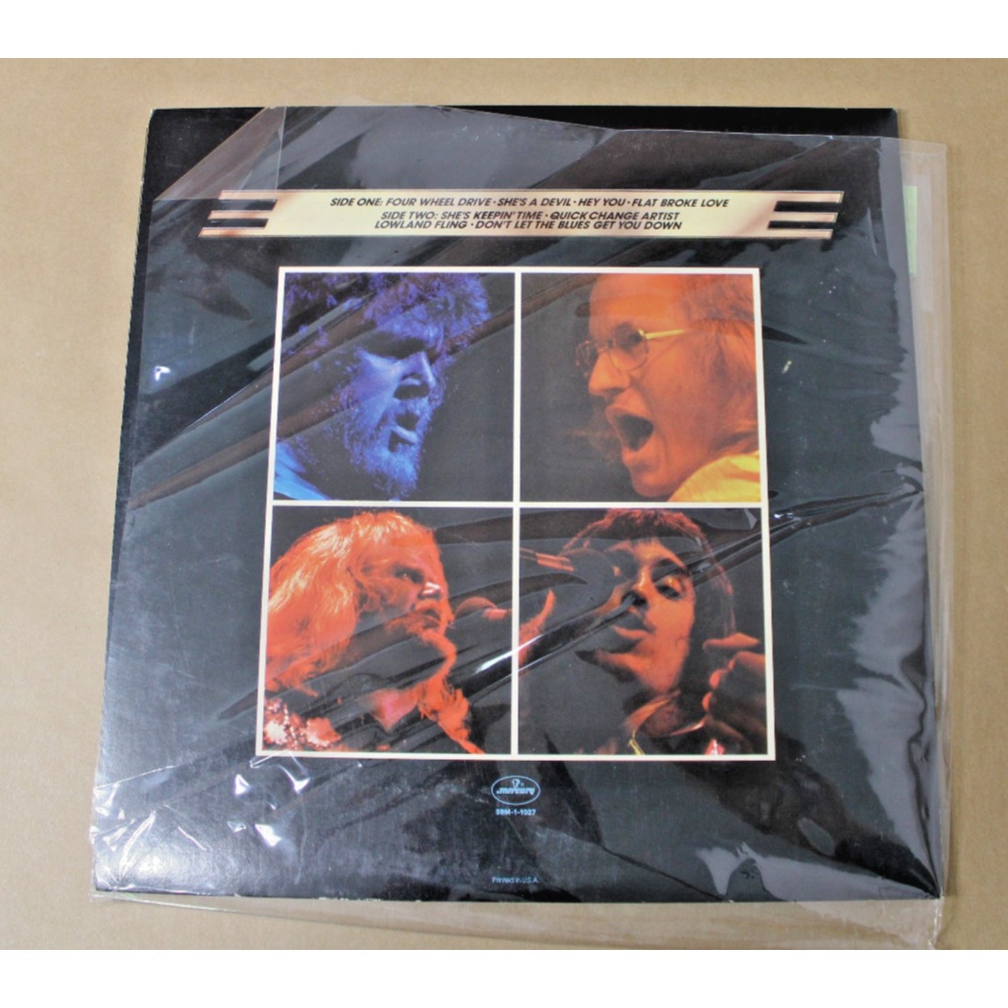 Four Wheel Drive BACHMAN TURNER OVERDRIVE VINYL LP 1975 MERCURY RECORDS- NM!