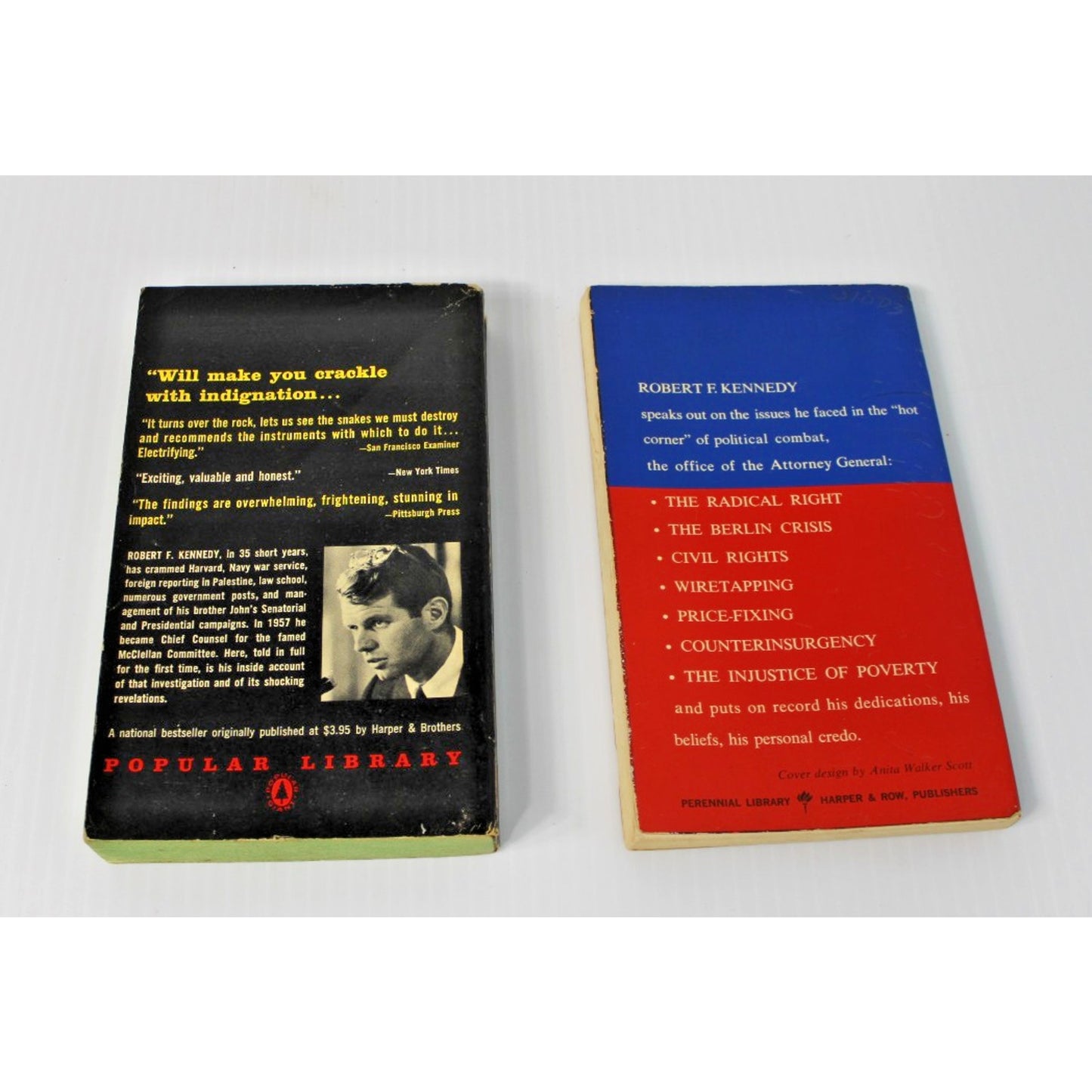 Robert F. Kennedy- The Enemy Within, The Pursuit of Justice, 1960s Paperback