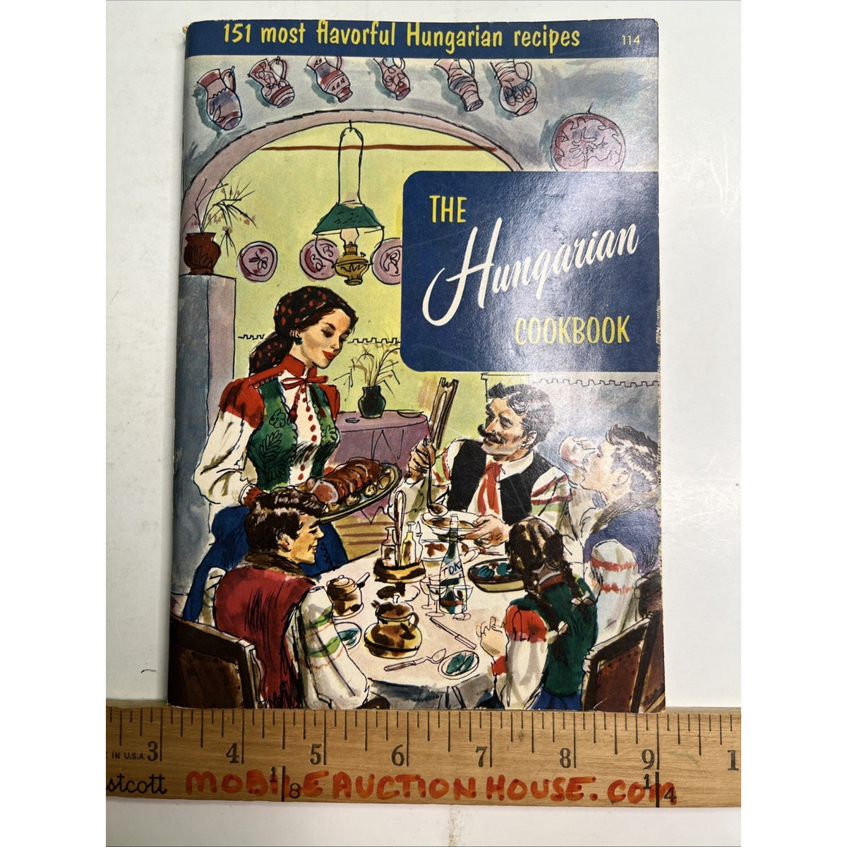 The Hungarian Cookbook European Cuisine Recipes Illustrated Paperback Book 1955