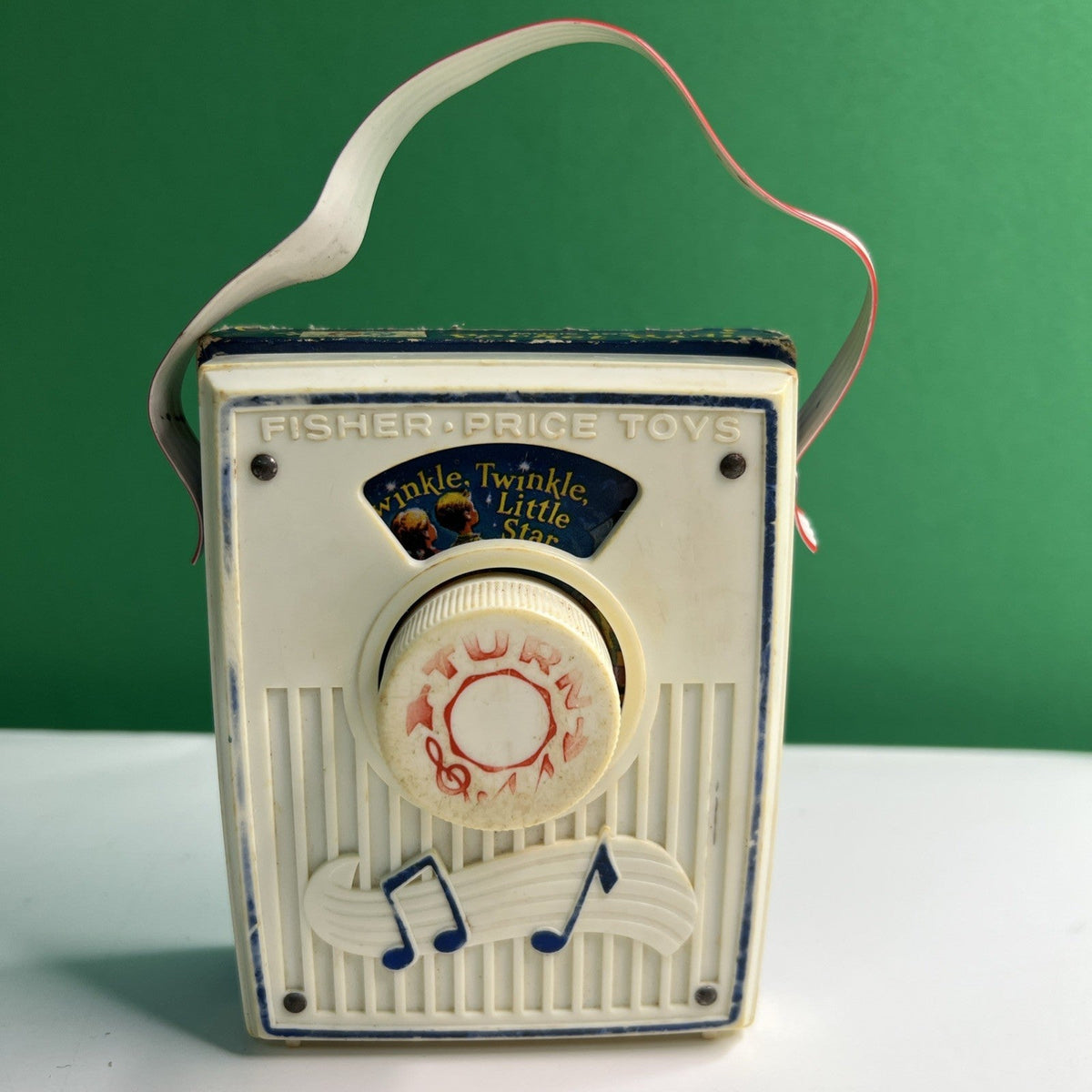 1966 Fisher Price Toys Music Box Pocket Radio #774 Twinkle Twinkle Little Star