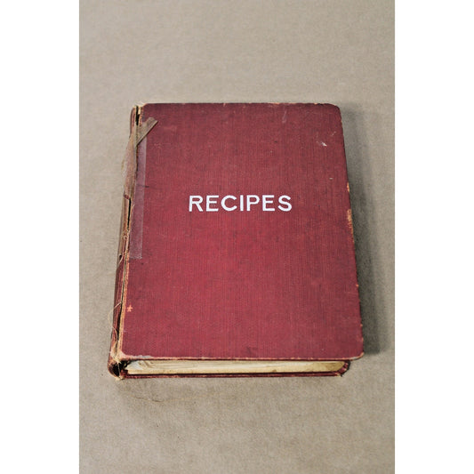 VTG 1950s-60s Recipes Cookbook, Typewritten Custom Home Cooking Collectible