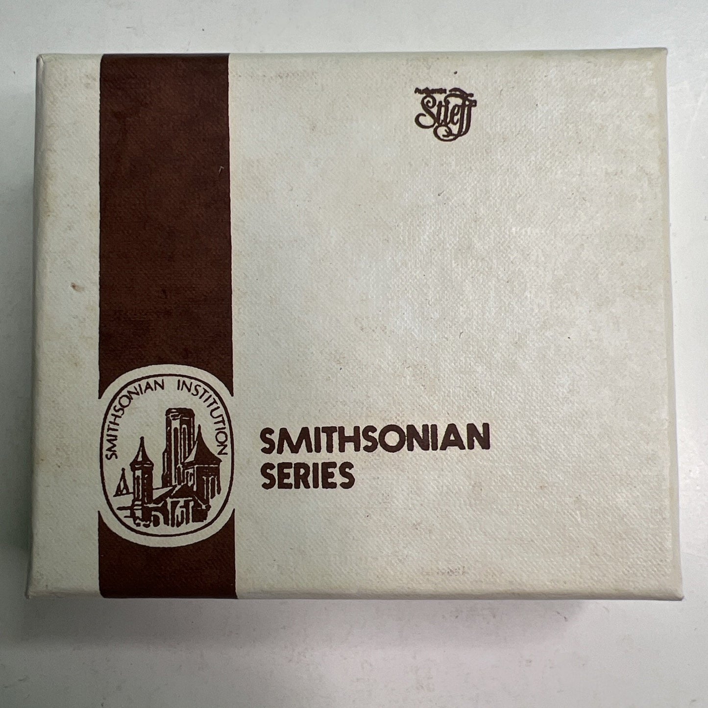 Stieff Smithsonian Series 7 Piece Boxed Set Silver Pewter Buttons Badminton