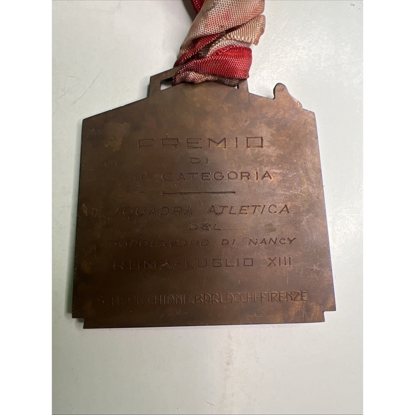 1935 Medal 7th Athletic Gymnastic Competition Of The Italian Workers’ Leisure