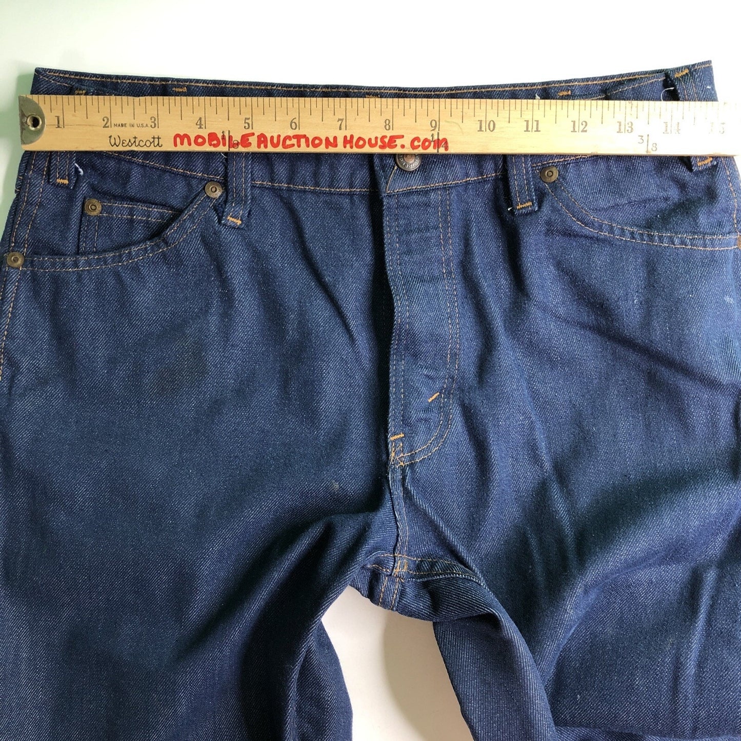 Vintage JC Penney Denim Jeans Size 16 Husky Boot Cut 30x36 Pants 27 Inch Inseam