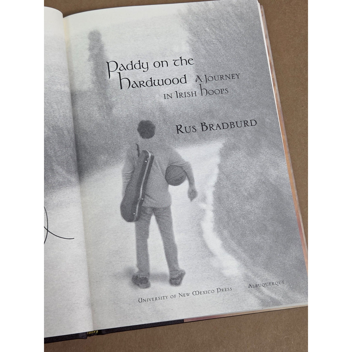 Signed First Edition! Paddy on the Hardwood by Rus Bradburd - Irish Basketball