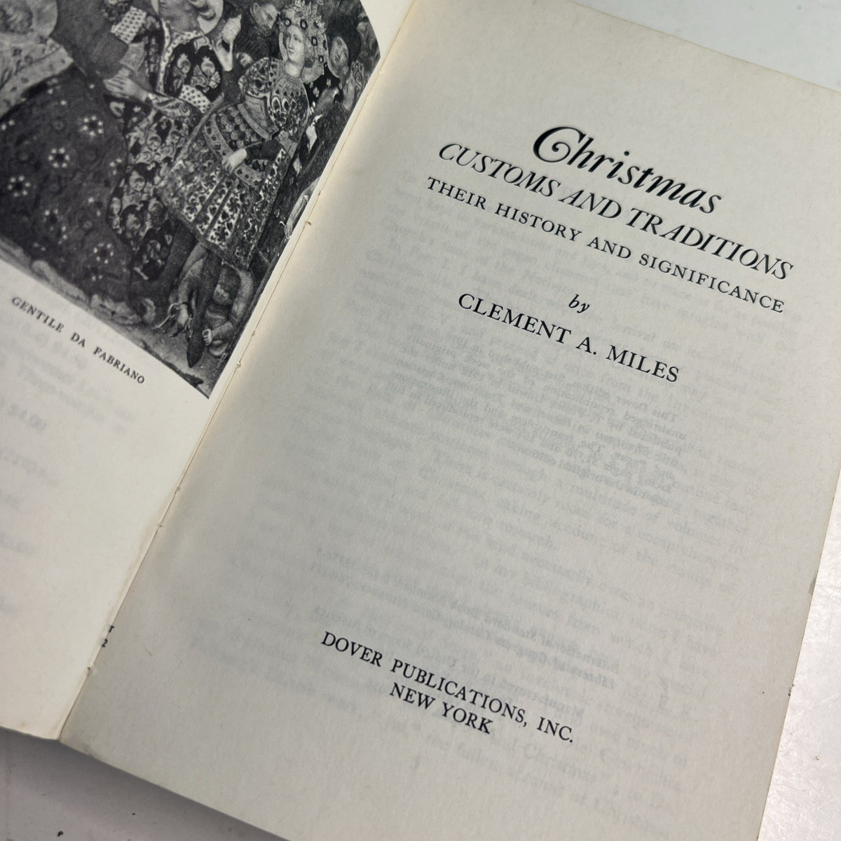 Christmas Customs and Traditions by Clement A. Miles 1976 PB Illustrated