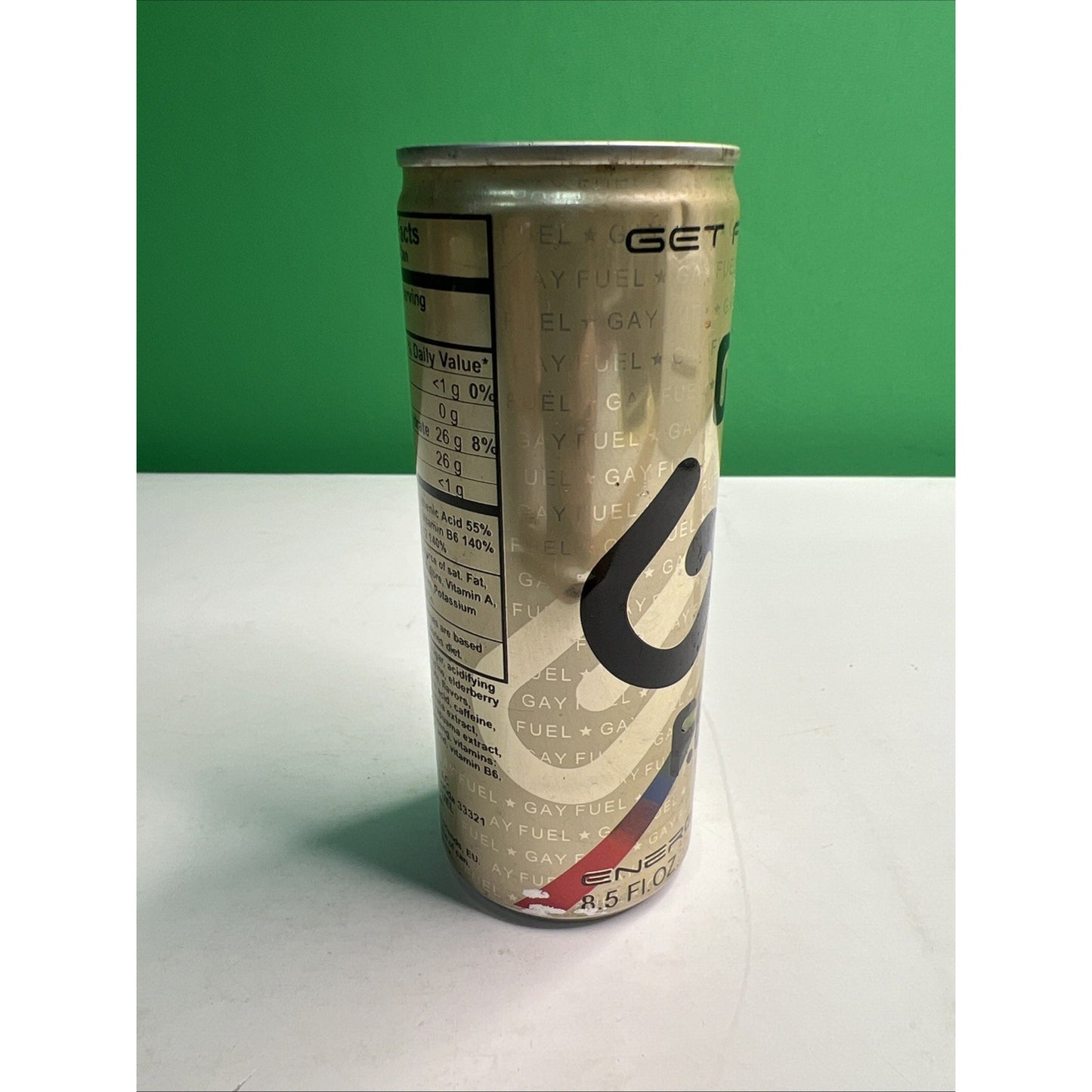 2004 Energy Drink Can Gay Fuel By Specialty Spirits 8.5 Oz Collectible