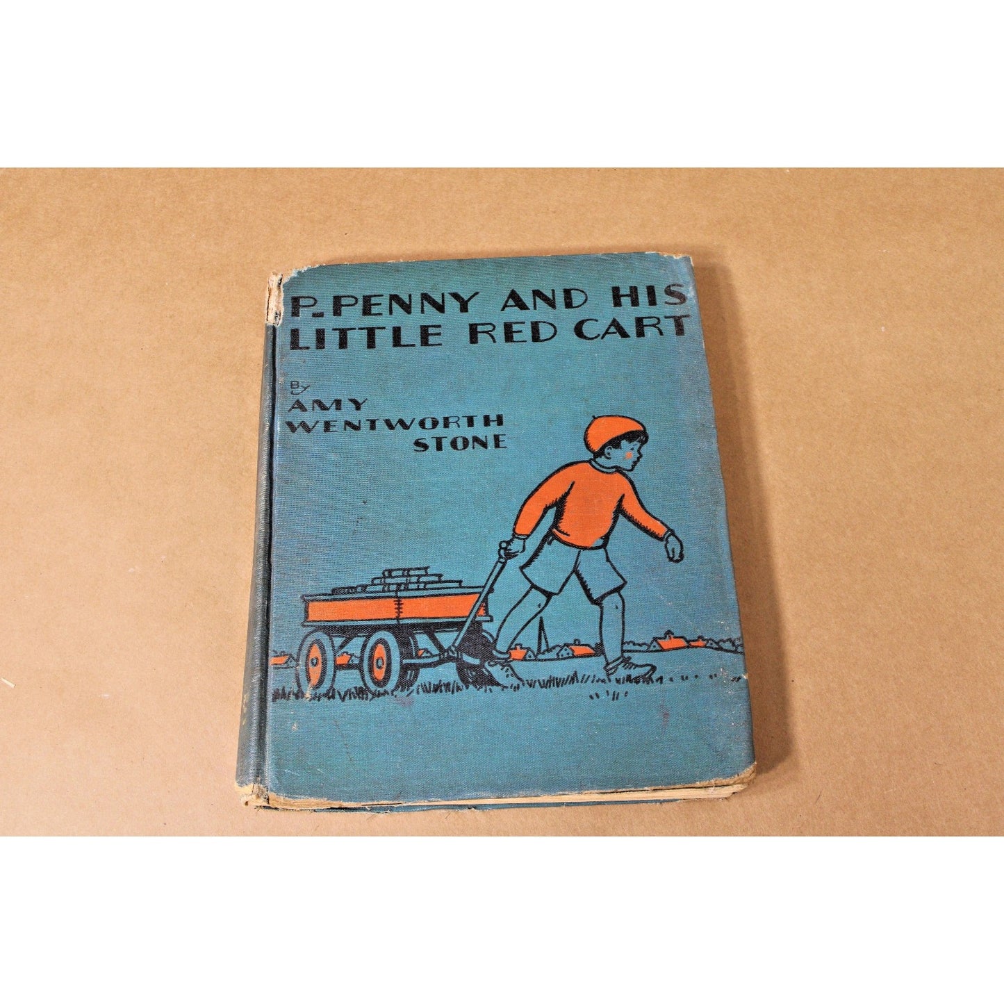 VTG Children's Book, 1934, P. Penny And His Little Red Cart Amy Wentworth Stone