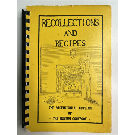 Vintage 1974 Recollections And Recipes Museum Cookbook Fort Leavenworth Kansas