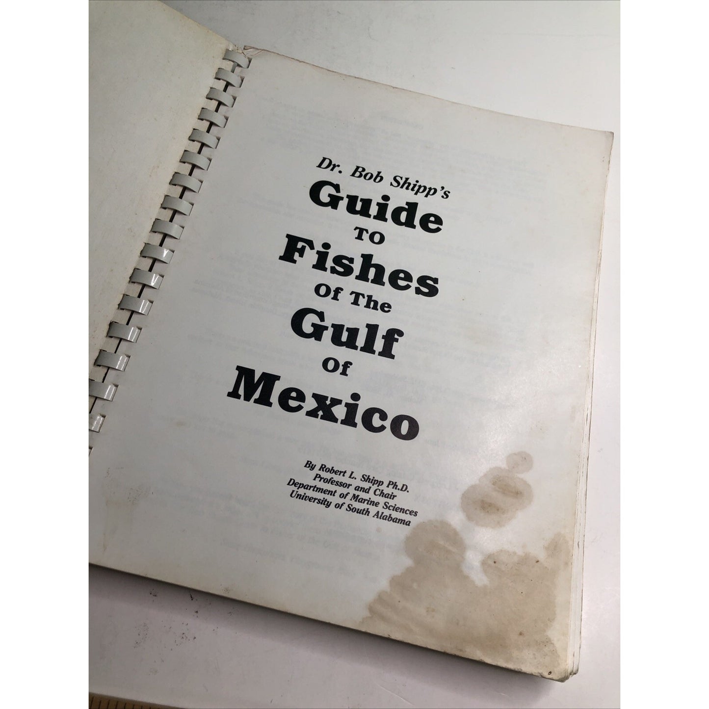 Dr. Bob Shipp's Guide to Fishes of the Gulf of Mexico 4th Printing 1994 Alabama