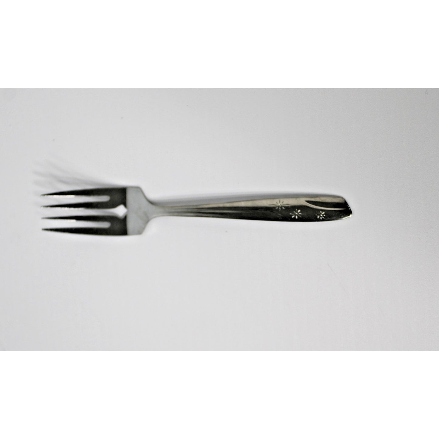Vintage MCM ONEIDA THOR STARLET Salad Fork, Atomic Starburst Stainless Flatware