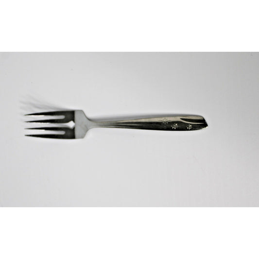 Vintage MCM ONEIDA THOR STARLET Salad Fork, Atomic Starburst Stainless Flatware