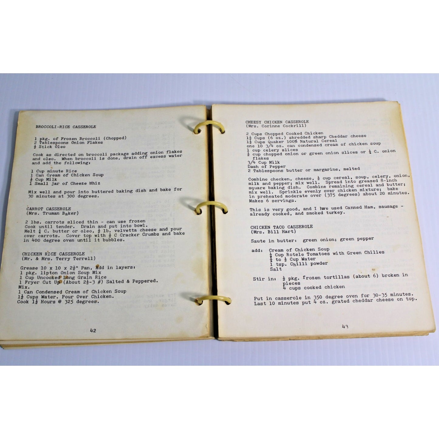 Vintage 1970s College View Baptist Church Denton TX Cookbook Whats Cookin