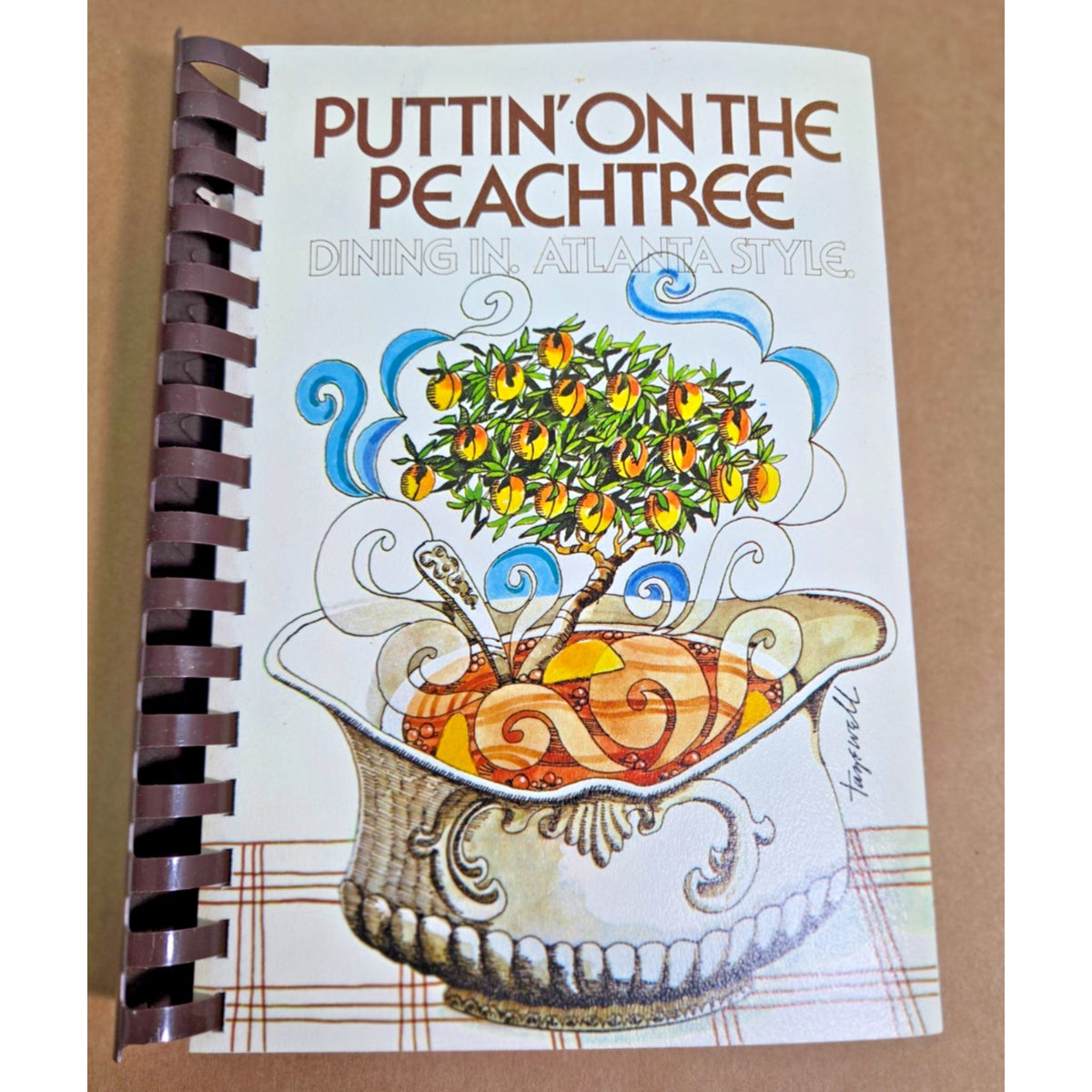 Vintage 1986 Puttin' on the Peachtree Cookbook Junior League DeKalb GA