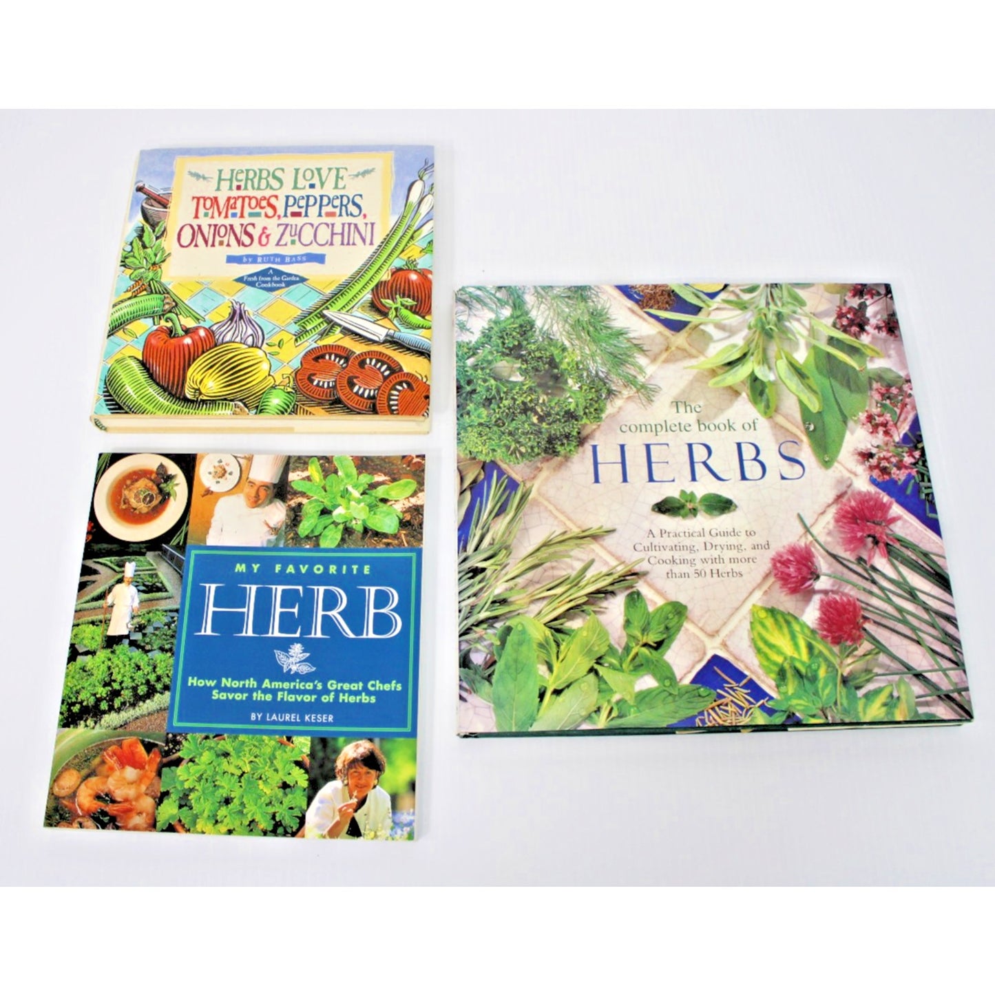The Complete Book of Herbs; My Favorite Herb; Herbs Love Tomatoes- Lot of 3
