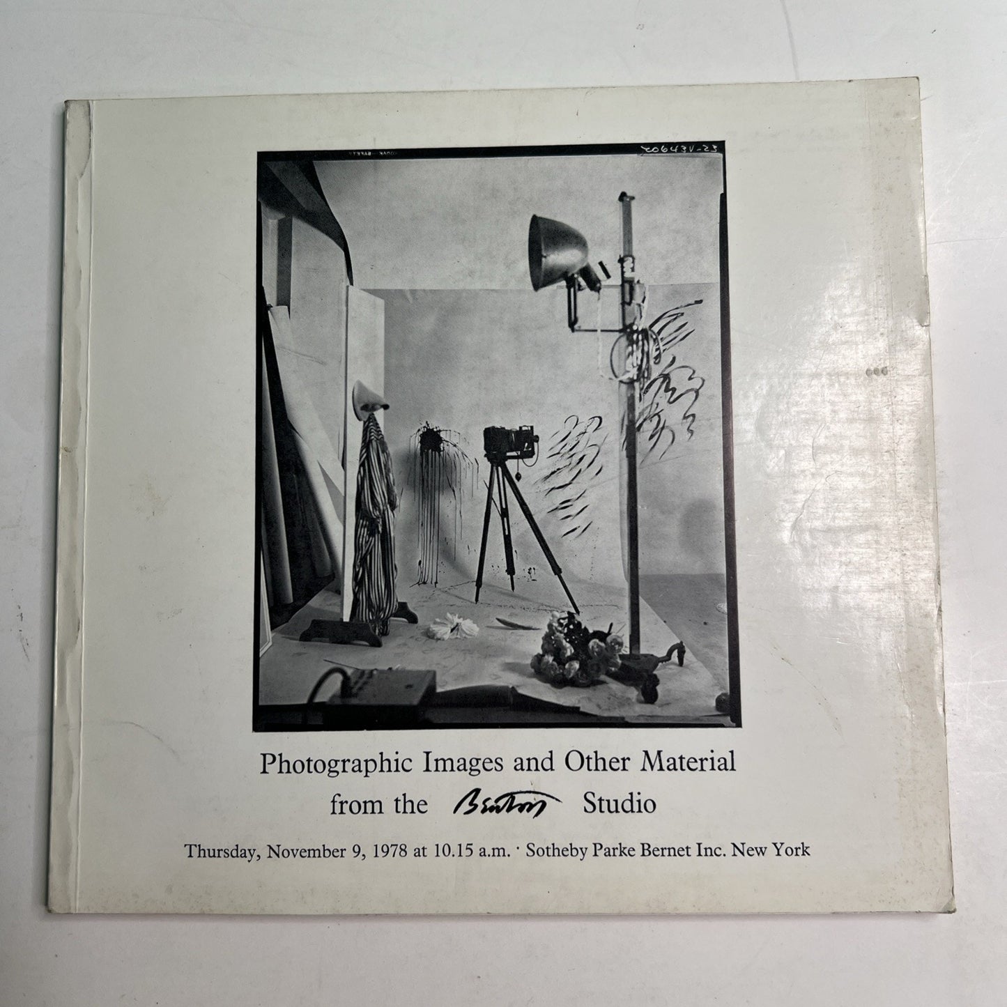 RARE - SOTHEBY'S Photographs from the Beaton Studio Auction Catalog 1978