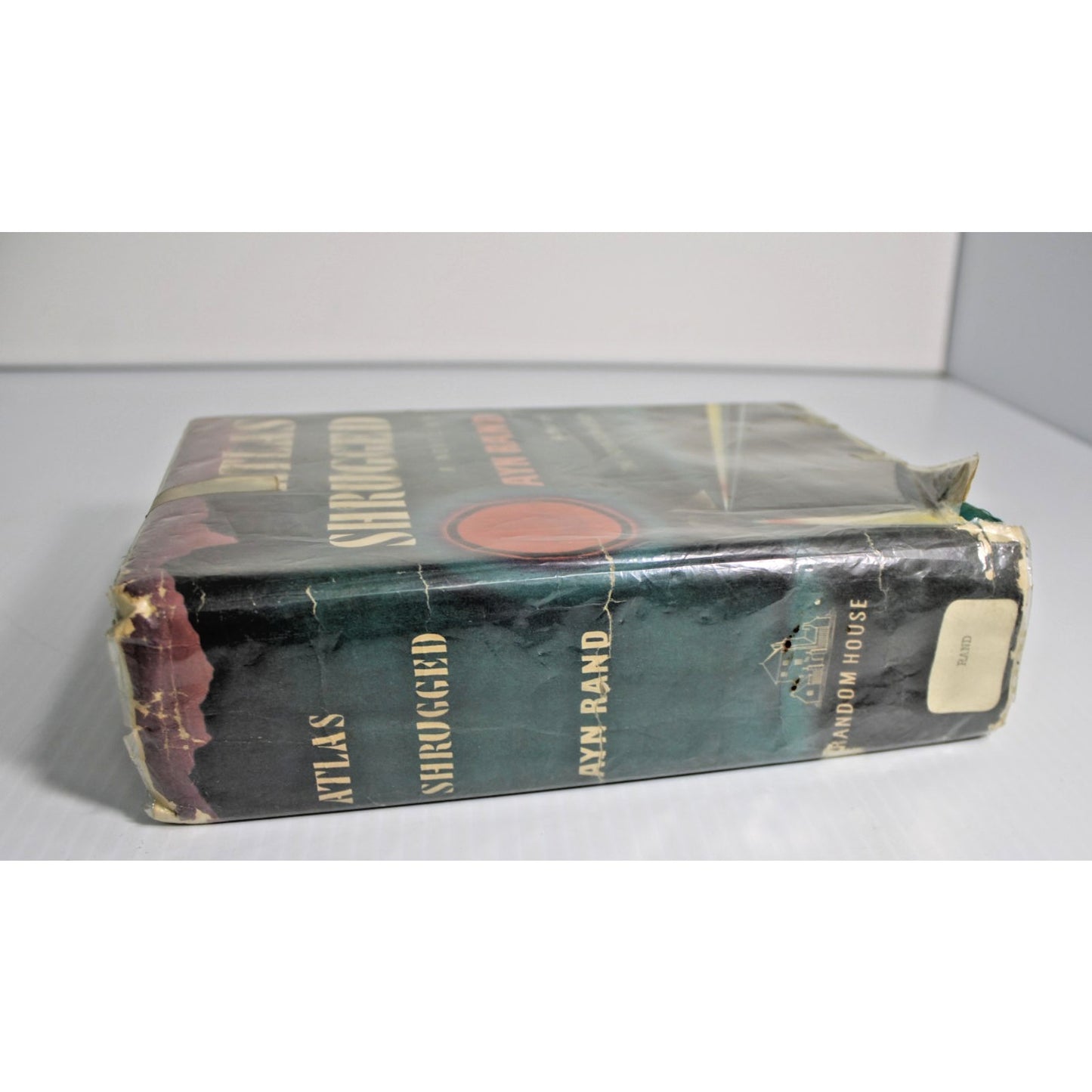 1957 Ayn Rand- Atlas Shrugged 1st Ed/6th Printing Dust Jacket Ex Library US Army