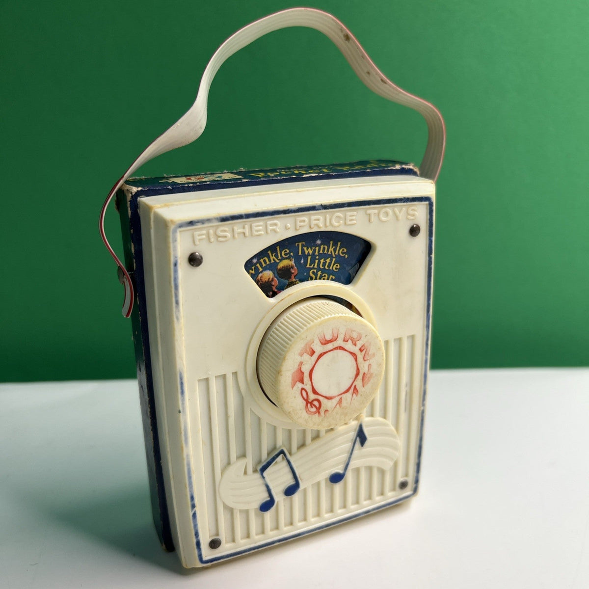 1966 Fisher Price Toys Music Box Pocket Radio #774 Twinkle Twinkle Little Star