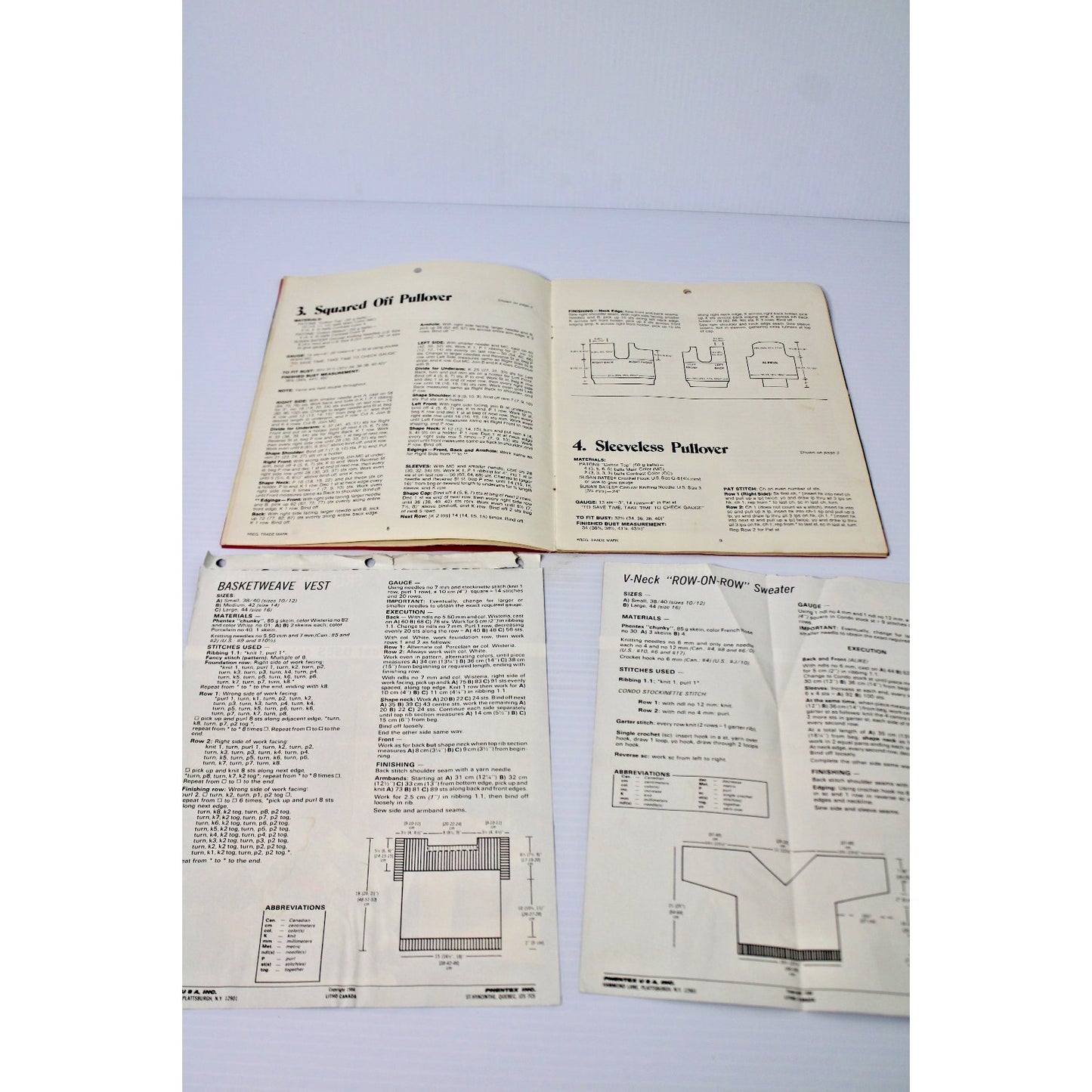 Vintage 1984 Susan Bates #17682 Knit Crochet 12 Patterns 24pg Booklet + 2 Bonus