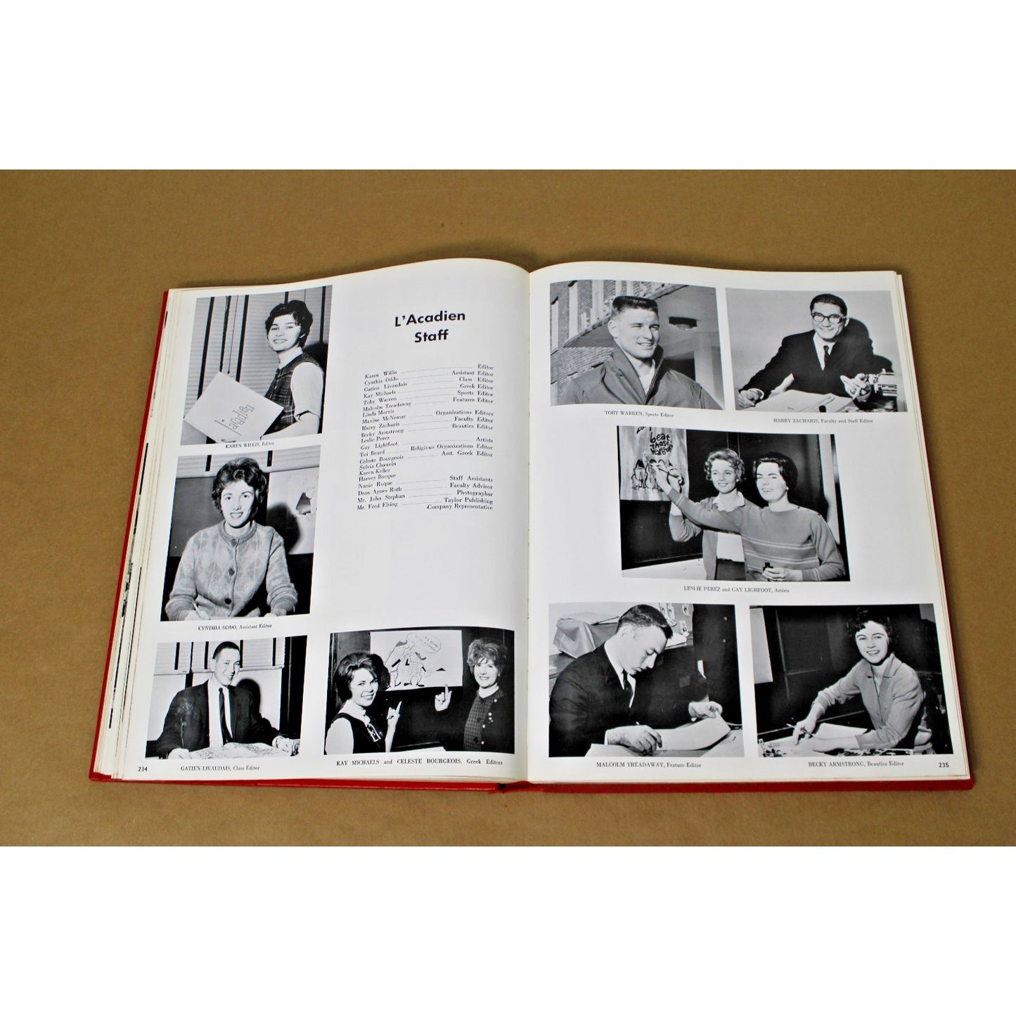 1963 University of Southwestern Louisiana "L'acadien" Vintage Yearbook