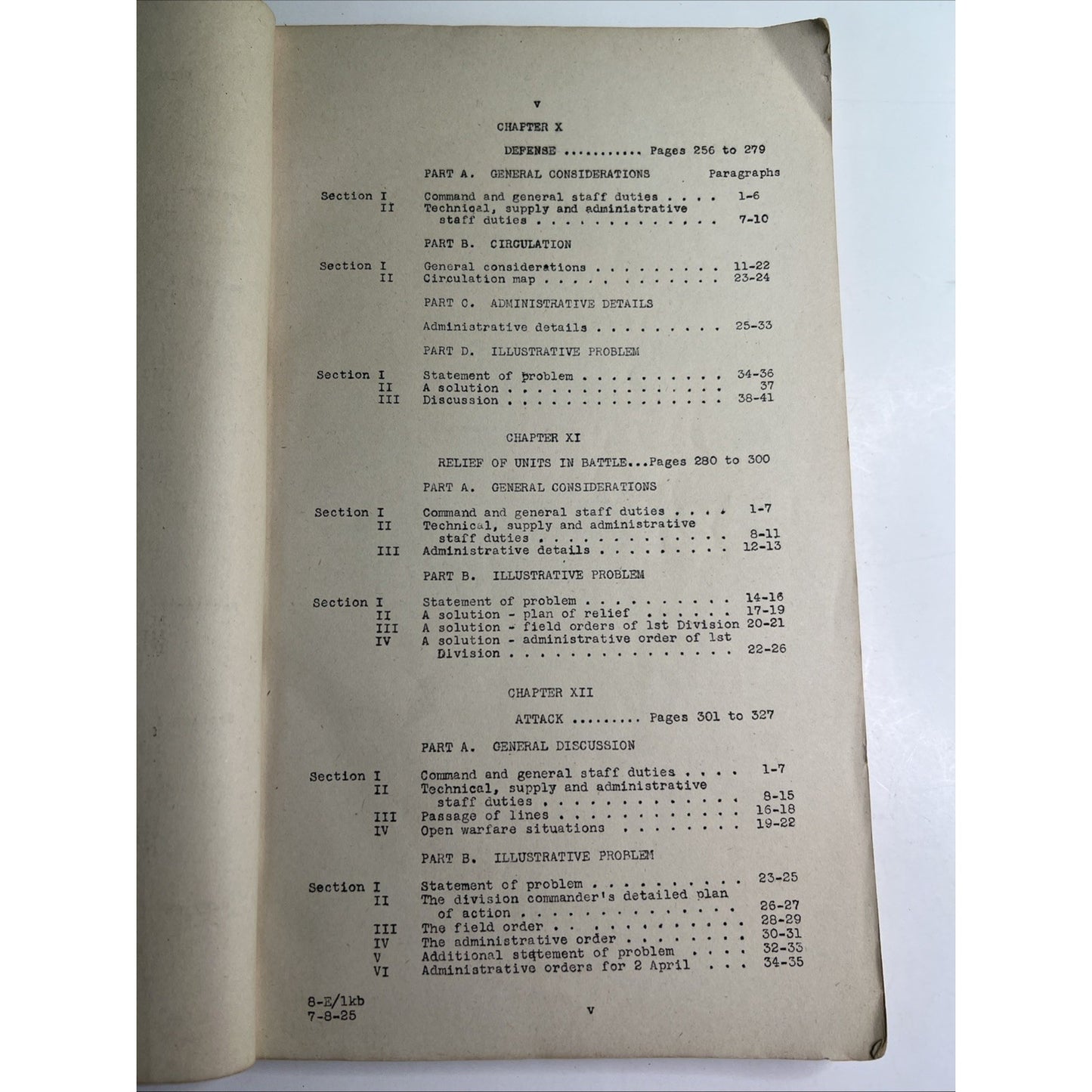 Command, Staff & Logistics Vol 2 Fort Leavenworth Kansas 1925 General Service