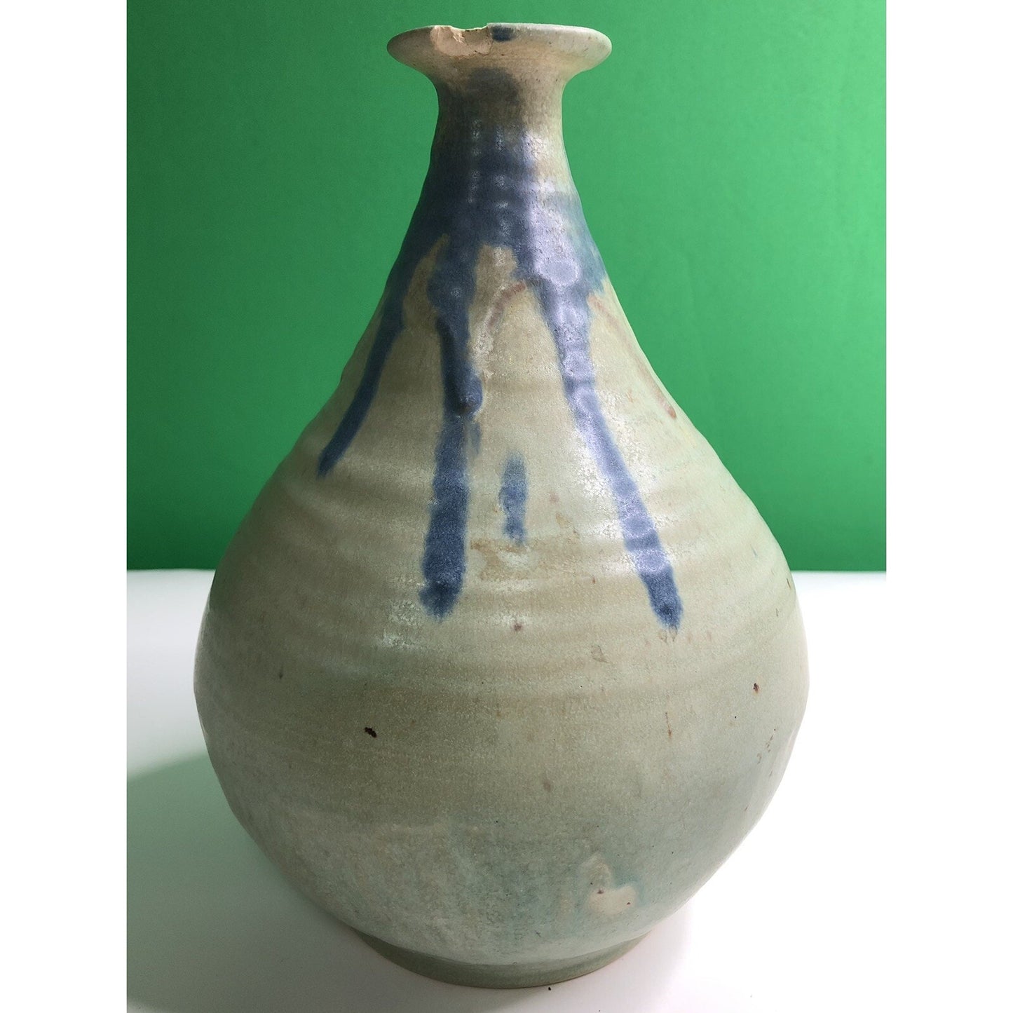 Vintage JIM POTMESIL ART STUDIO POTTERY VASE Baldwin County AL Alabama SIGNED