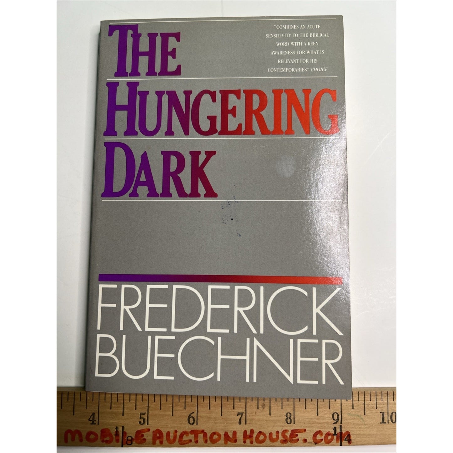 THE HUNGERING DARK by Frederick Buechner Christianity Religion Philosophy VG PB