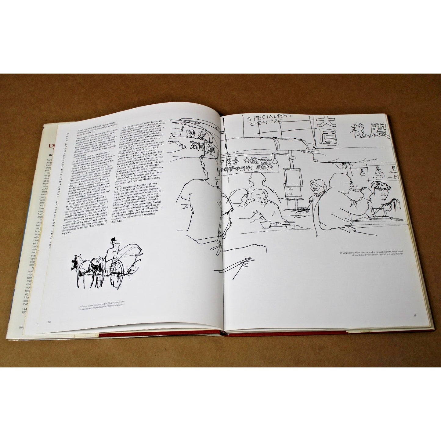 VTG Dong Kingman's Watercolours Kingman, Helena Kuo Hardcover First Edition 1980