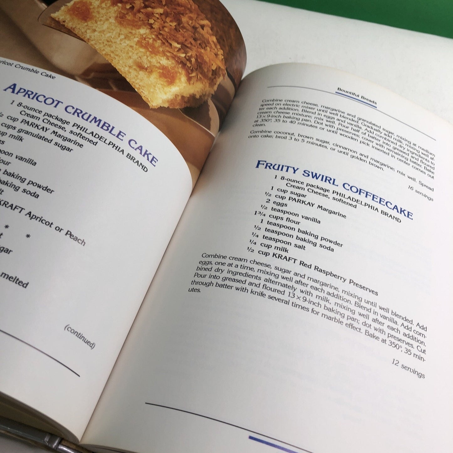 Kraft Philadelphia Brand Cream Cheese Cookbook Recipe Meals Desserts 1988 HC DJ