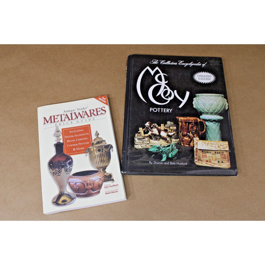 Two (2) Antiques Identification/ Pricing Guides, McCoy Pottery, Metalwares