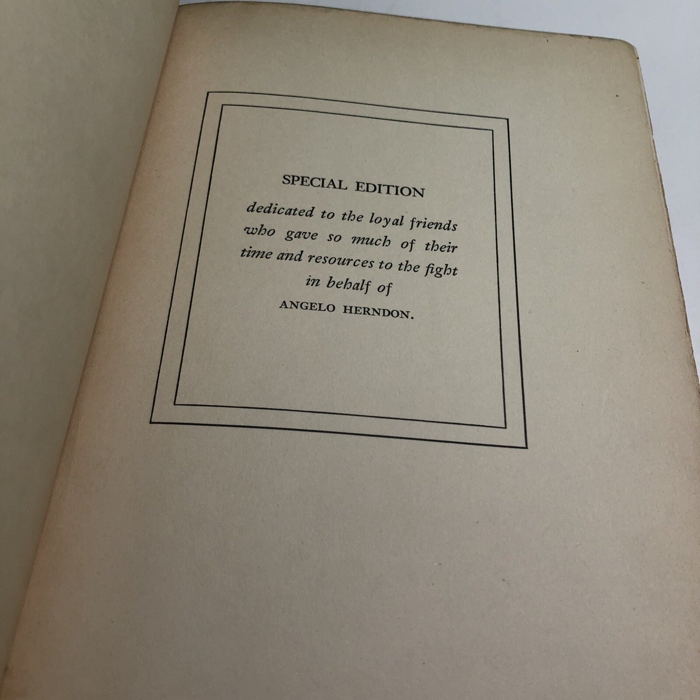 LET ME LIVE By Angelo Herndon 1937 HC First Printing SIGNED BY AUTHOR