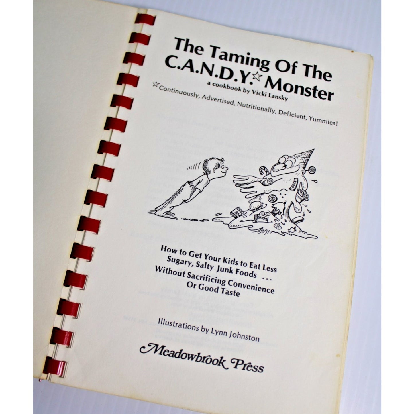 1978 The Taming of the C.A.N.D.Y. Monster Cookbook Vicki Lansky 4th Printing